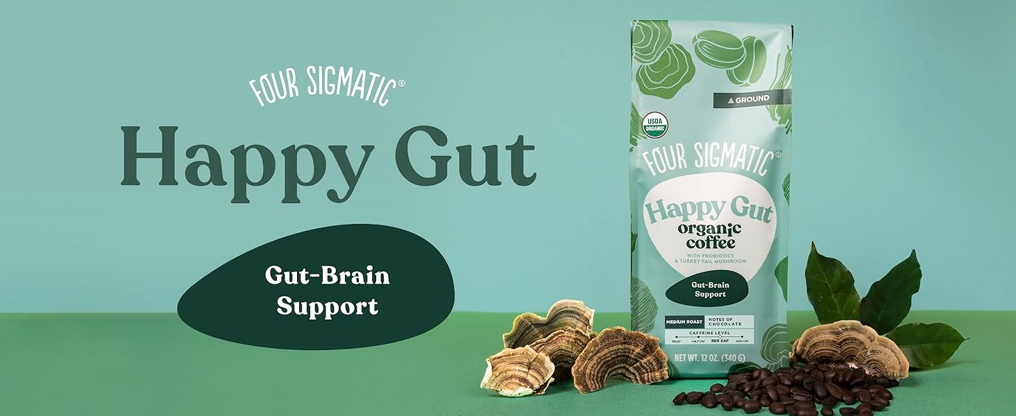 Four Sigmatic Happy Gut Ground Coffee for Gut Health and Gut Support