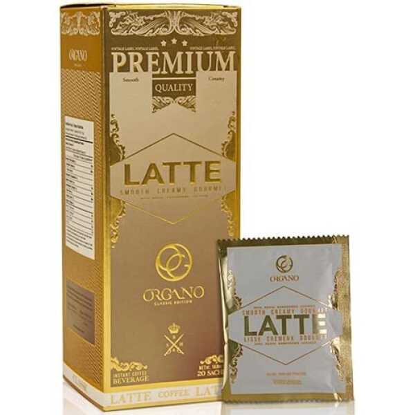 Organo Gold Gourmet Cafe Latte Coffee With Ganoderma Lucidum (1 Box of 20 Sachets)