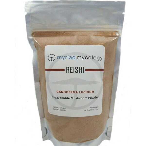 Reishi Mushroom Powder 5.2 oz – (Ling Zhi) – Ganoderma lucidum – Resealable Bag – Supports Healthy Immune Defenses