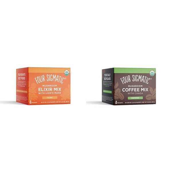 Four Sigmatic Lion’s Mane Mushroom Elixir with Organic Instant Coffee Powder