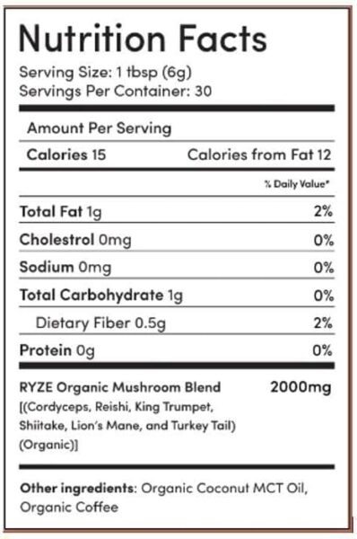 XPRESS ECOMMERCE RYZE Mushroom Coffee (30 Servings) 5.29 Ounce (Pack of 1)