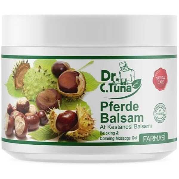 Farmasi DR. C. Tuna Massage Gel Pferde Horse Chestnut Balsam, Enriched with Chestnut Extract, St. John’s Wort, Mint, Menthol,