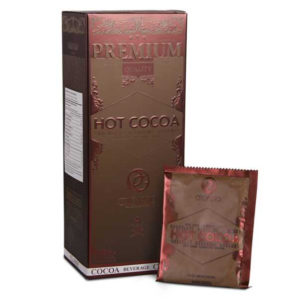 Organo Gold Premium Hot Cocoa Hot Chocolate U.S.A. Packaging (1 Box)