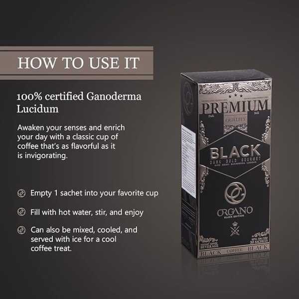 ORGANO Combo Pack, 1 Box Black Coffee And 1 Box King of Coffee 100% Certified Organic Gourmet Coffee