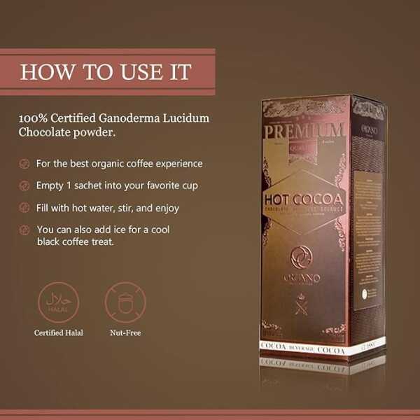 ORGANO Combo Pack, 1 box ROYAL Black Coffee and 1 box Hot Cocoa 100% Certified Organic Gourmet Coffee