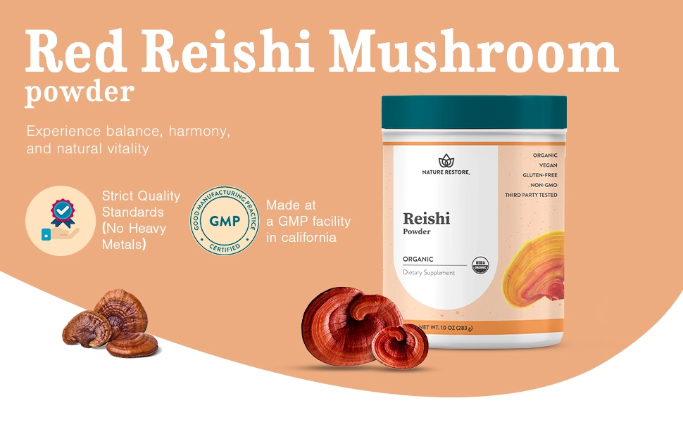 Nature Restore- Red Reishi Mushroom Powder-SPN-SELR