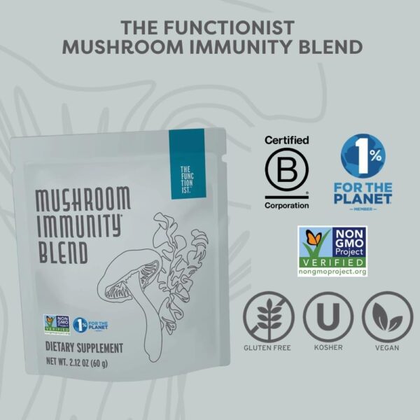 Organic Mushroom Blend | Organic Mushroom Supplement Powder | 10 Mushroom Mix | Powerful Gut, Energy & Immune Mushroom Complex |