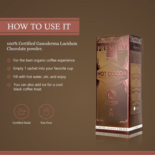 2 boxes Organo Gold Hot Chocolate