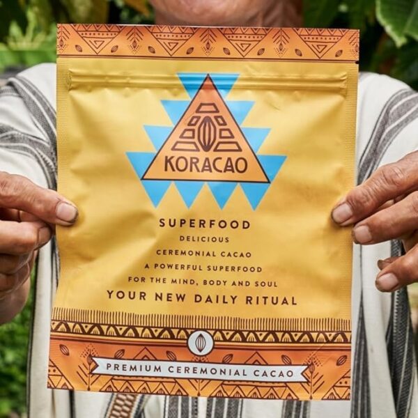 KORACAO Organic & Sustainably Harvested Cacao | Ideal Superfood for Everyday Bliss | Ceremonial Grade Cacao | Enhance Your