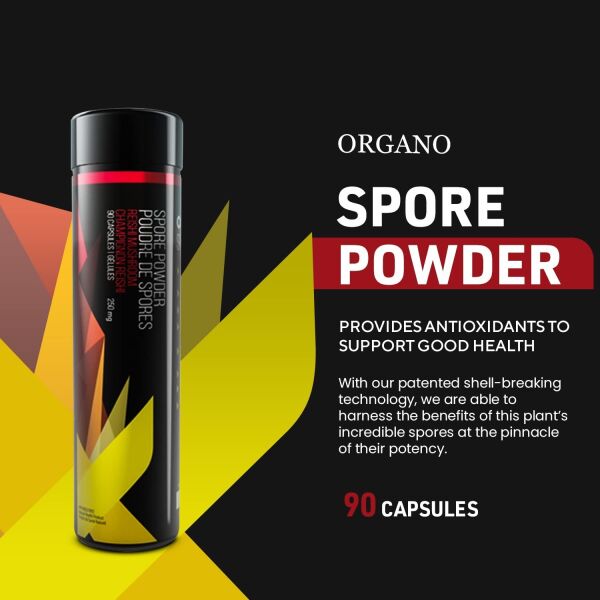 Organo OGX Spore Powder – Support Good Health – Ganoderma lucidum – Organic Reishi Mushrooms – Maximize Potency- 45 Servings