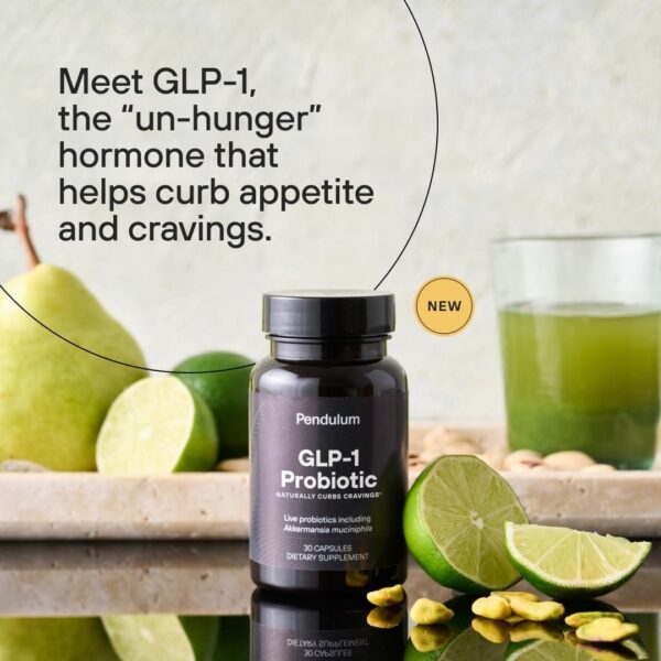 GLP-1 Probiotic – 500M AFU Multi-Strain Probiotic + Prebiotic, Helps Naturally Curb Cravings and Appetite, Delayed Release,