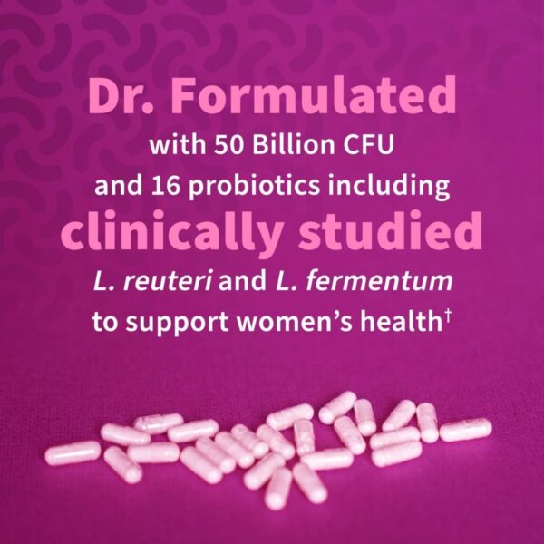 Garden of Life, Dr. Formulated Women’s Probiotics Once Daily, 16 Strains, 50 Billion, 30 Capsules