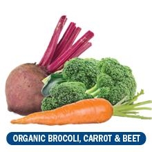 Organic Broccoli, Carrot, Beet