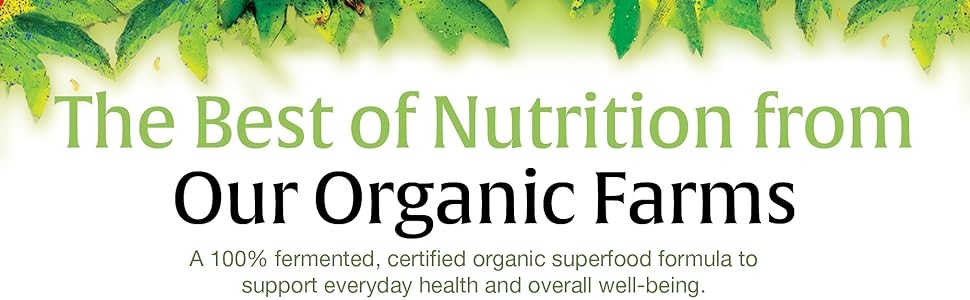 The best of nutrition from our organic farms