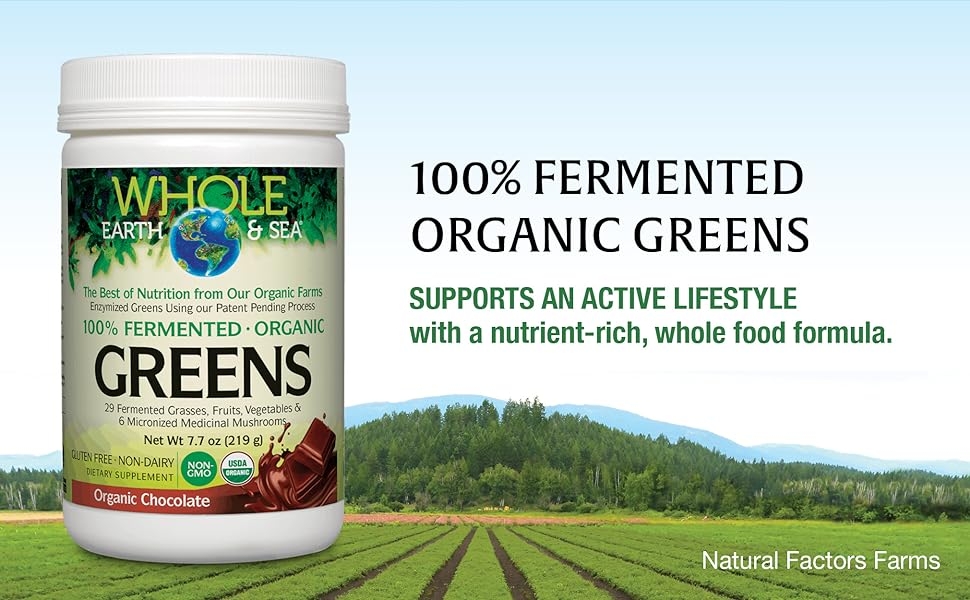 100% FERMENTED ORGANIC PROTEIN & GREENS