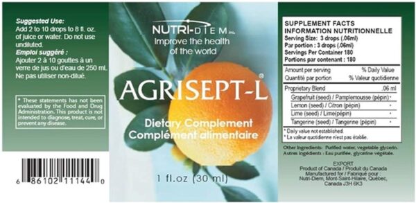 Agrisept – L Antioxidant 30ml (1 oz) 5 Bottles