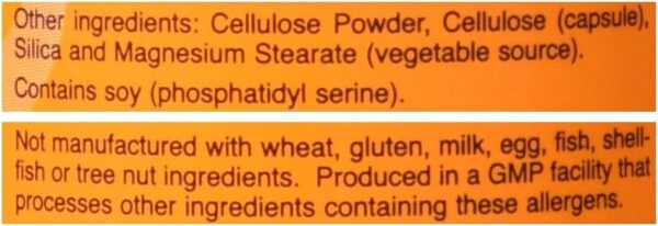 NOW Foods Phosphatidyl Serine 100mg,(2 x 120) 240 Veg Capsules