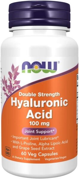 Hyaluronic Acid 2X Plus Veg Capsules, 100 mg – 120 ct (Pack of 2)