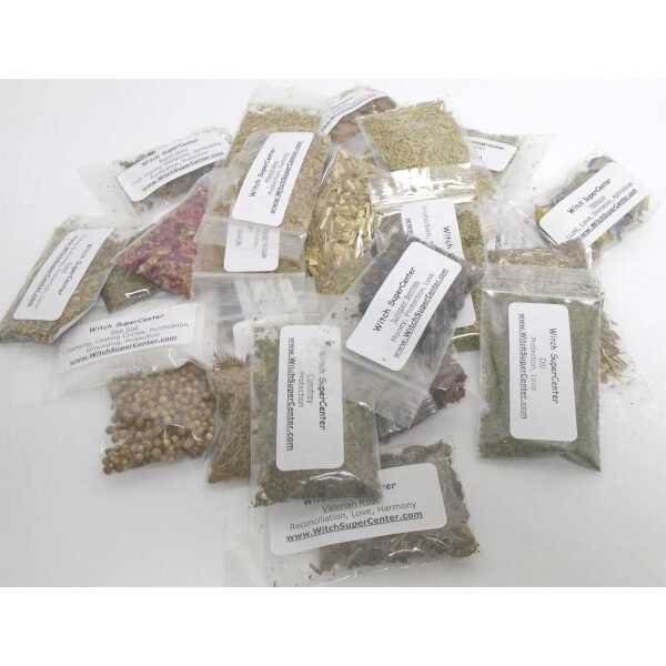 Wicca or Hoodoo Herb Spell Kit – 30 Witchcraft Herbs + Magickal Herbs eBook