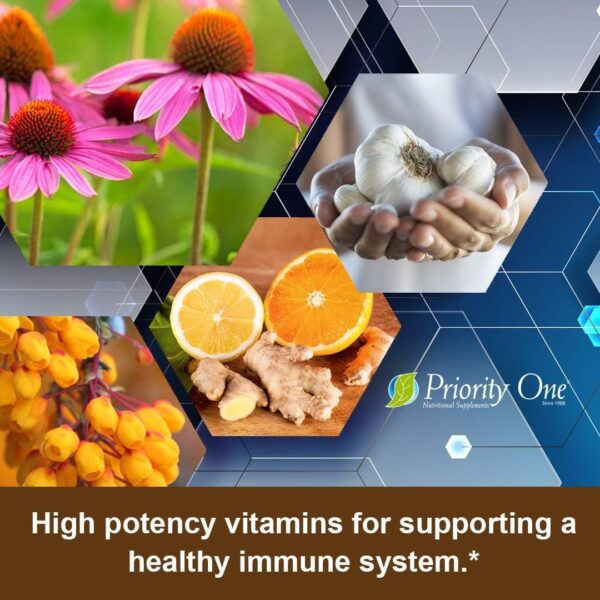 Priority One Vitamins Super Bio Vegetarian 180 Tablets – Immune System Support*- Clinical Strength – Benefits of Shiitake & Maitake Mushrooms.