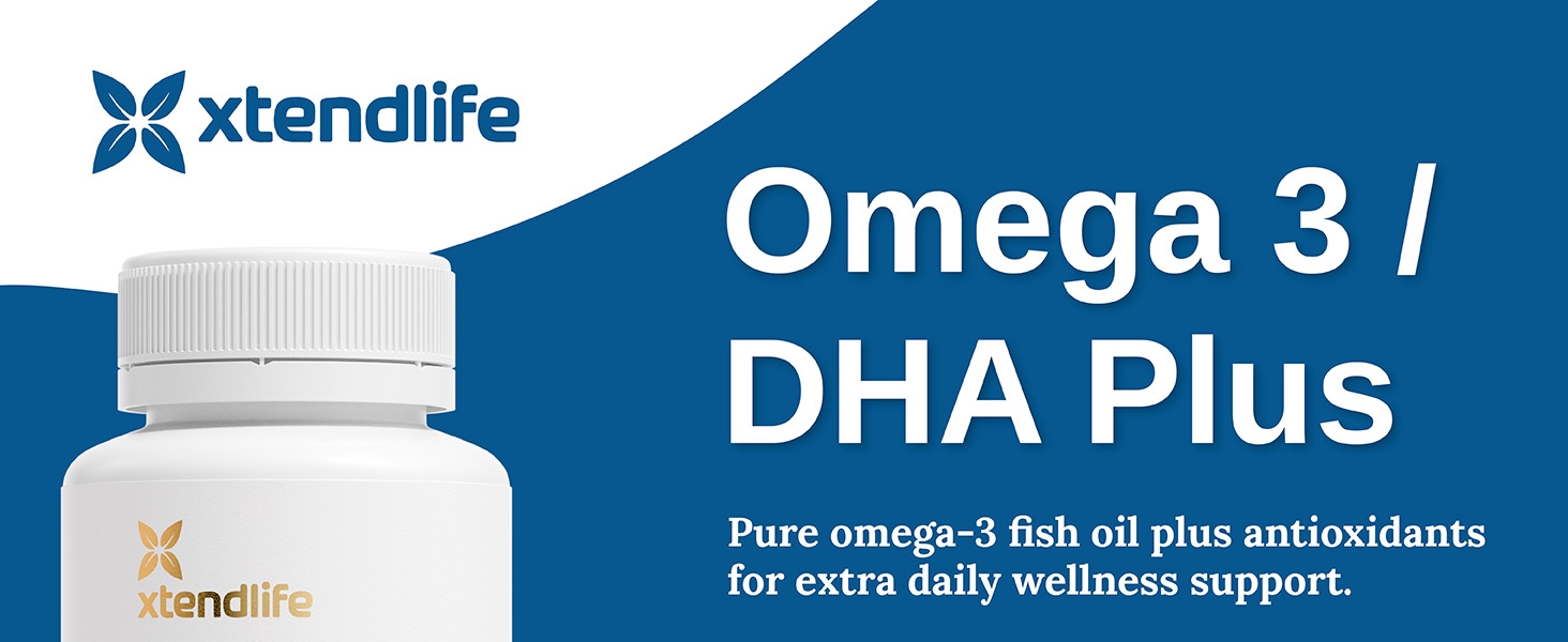 Omega 3/ DHA P, Xtendlife, Supplement, Fish Oil Premium, Omega 3, Wellness Support, Antioxidants