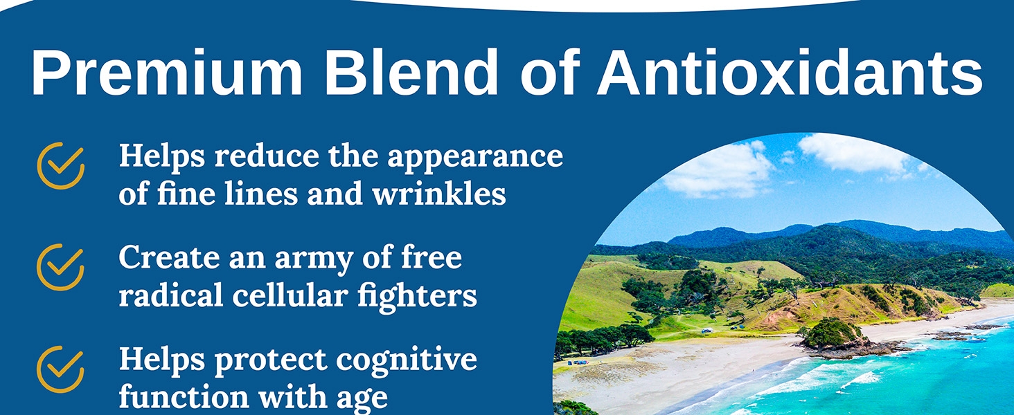 Premium Blend of Antioxidants, Protect Cognitive Function, Reduce Appearance Fine Lines, Xtendlife