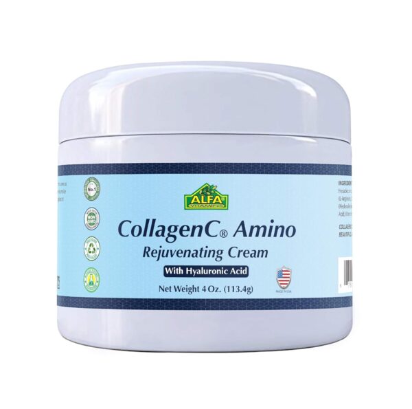 CollagenC – Collagen Kit 2 Pieces – Collagen Hydrolysate Capsules – Collagen Amino Cream – Anti Aging – Anti Wrinkle – Double the benefits through oral intake and skin rejuvenating cream