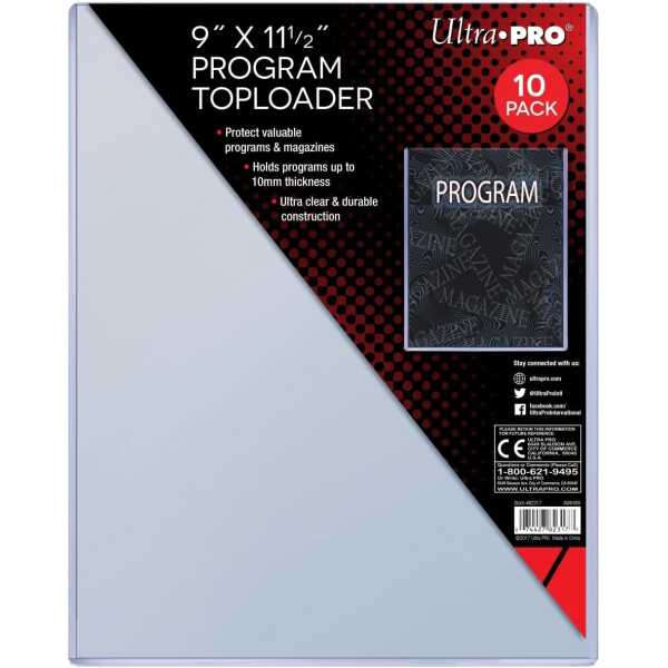 Ultra Pro 9″ X 11-1/2″ Program Toploader 10ct