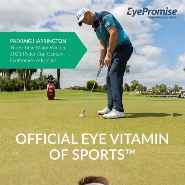 EyePromise Vizual Edge Chew Performance Eye Vitamin – NSF Certified for Sport and The Official Eye Vitamin of Sports – 1 Month Supply of Citrus Chewable Tablet