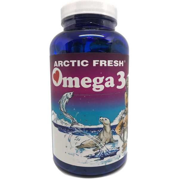 Arctic Fresh Omega 3 Fish Oil 180 gelcaps 576mg EPA 252mg DHA per capsule