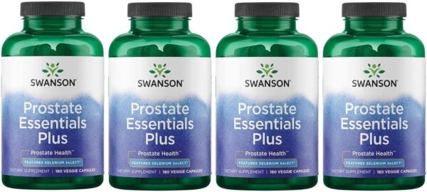 Swanson Prostate Plus – Natural Supplement for Men Promoting Healthy Urinary Tract Flow ‘&’ Frequency – Supporting Overall Prostate Health – (180 Veggie Capsules)