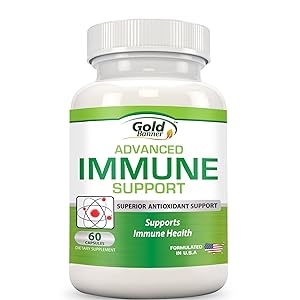 Gold Banner Immune Support Supplement Front