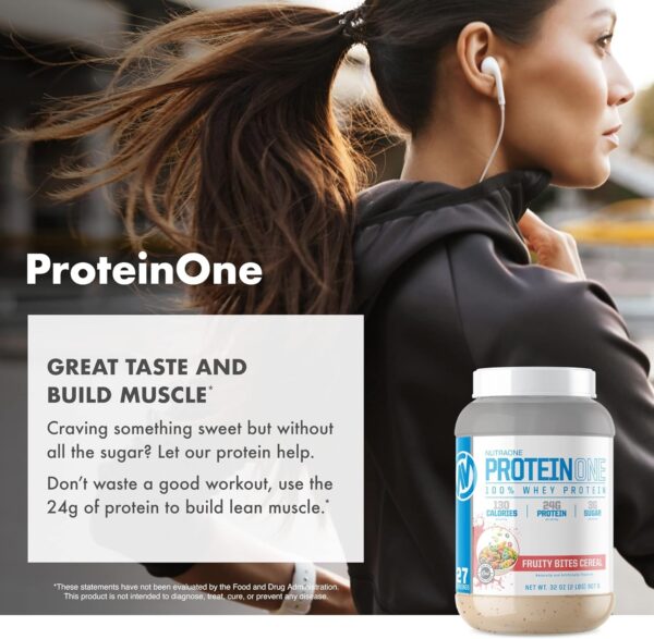 NutraOne ProteinOne Whey Protein Promote Recovery and Build Muscle with a Protein Shake Powder for Men & Women (Chocolate PB Cup, 5 LB)