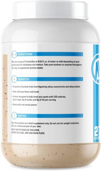 NutraOne ProteinOne Whey Protein Promote Recovery and Build Muscle with a Protein Shake Powder for Men & Women (Chocolate PB Cup, 5 LB)