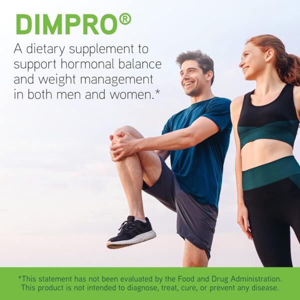 DAVINCI Labs DIMPro 75mg – Helps Support Hormonal Balance, Estrogen Metabolism & More with DIM – Gluten-Free – 120 Capsules (120 Servings)