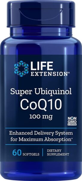 Super Ubiquinol CoQ10 100 mg, 60 softgels-Pack-2