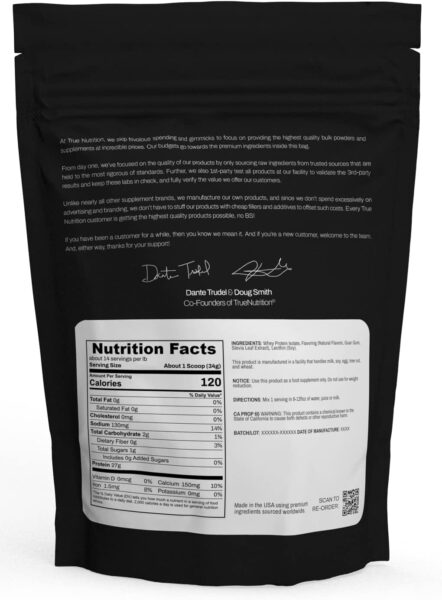 Chocolate Whey Protein Isolate Cold-Filtration – 100% Whey Protein Powder – 27g Protein per Serving – Mixes Easily and Tastes Great – Third Party Tested – Chocolate Fudge Brownie – 1lb