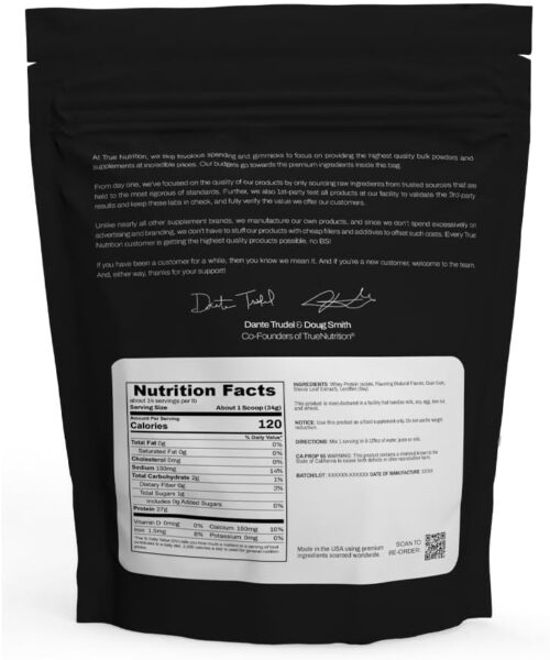 Chocolate Whey Protein Isolate Cold-Filtration – 100% Whey Protein Powder – 27g Protein per Serving – Mixes Easily and Tastes Great – Third Party Tested – Chocolate Fudge Brownie – 1lb