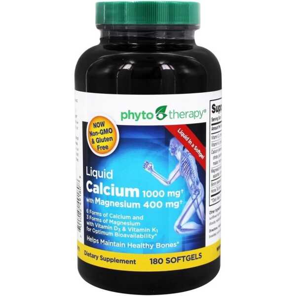 Phytotherapy Rx Calcium Liquid Softgel – 180 per Pack – 1 Each.