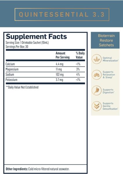 Quicksilver Scientific Original Quinton Hypertonic Solution – Sea Water Hydration – Liquid Minerals with Electrolytes for Muscle Recovery, Stamina+Mineral Replenishment (30 Single Serving Glass Vials)