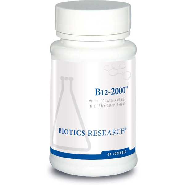 Biotics Research B12 Lozenges Vitamin B6 and B12 2 Lozenges with Folate 6 Lozenges