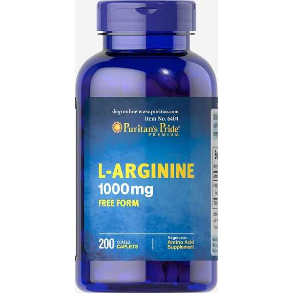 Puritan’s Pride L-Arginine 1000 mg-200 Caplets