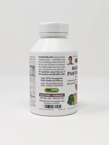 ANDREW LESSMAN Andrew’s Five Favorites 30 Capsules – Provides 200mg Each of Coenzyme Q-10, Resveratrol, EGCG, Pomegranate and Alpha Lipoic Acid, Powerful Anti-Oxidant Support, No Additives