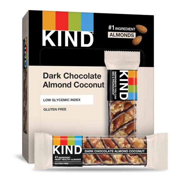 KIND Bars, Dark Chocolate Mint and Dark Chocolate Almond & Coconut, Healthy Snacks, Gluten Free