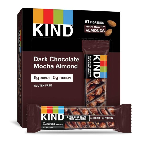 KIND Bars, Dark Chocolate Mint and Dark Chocolate Almond & Coconut, Healthy Snacks, Gluten Free