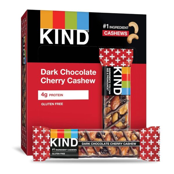 KIND Bars, Dark Chocolate Mint and Dark Chocolate Almond & Coconut, Healthy Snacks, Gluten Free