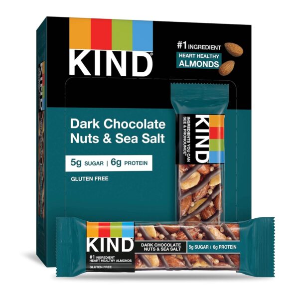 KIND Bars, Dark Chocolate Mint and Dark Chocolate Almond & Coconut, Healthy Snacks, Gluten Free