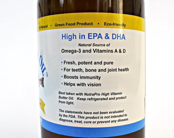 Virgin Cod Liver Oil – 8 Fl oz Natural, Wild Caught & Fresh Tasting,.High in Vitamin D, Omega 3 DHA/EPA (Lemon Flavored)