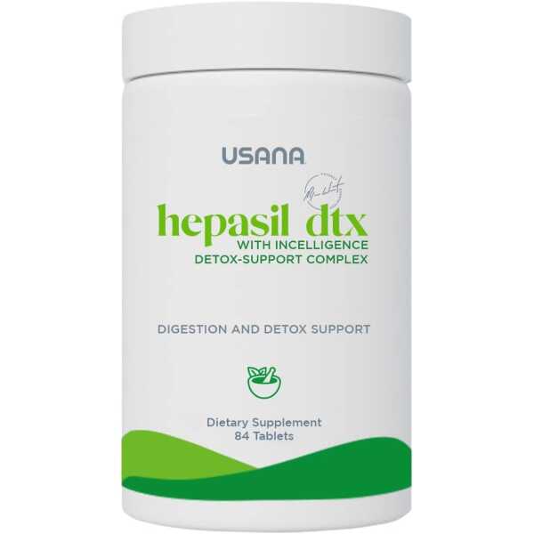 USANA Hepasil DTX with InCelligence Detox-Support Complex for Comprehensive Liver Support* – 84 Tablets – 28 Day Supply