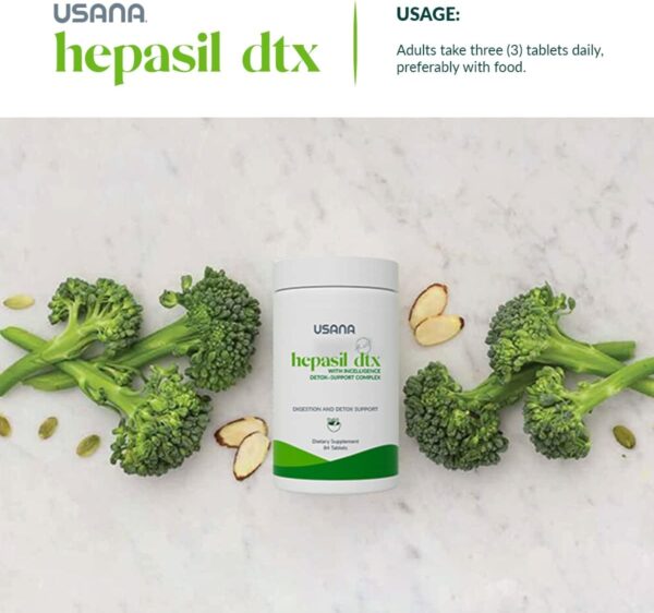 USANA Hepasil DTX with InCelligence Detox-Support Complex for Comprehensive Liver Support* – 84 Tablets – 28 Day Supply